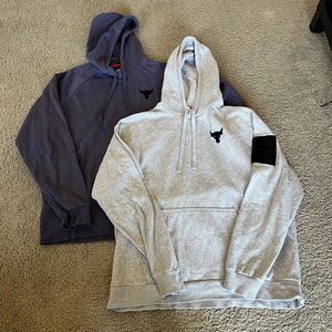 Under Armour Men's Hooded Sweatshirts Duo - Gray & Blue